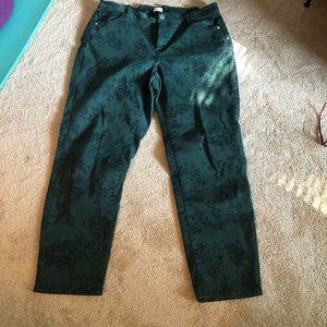 Womens floral print jeans